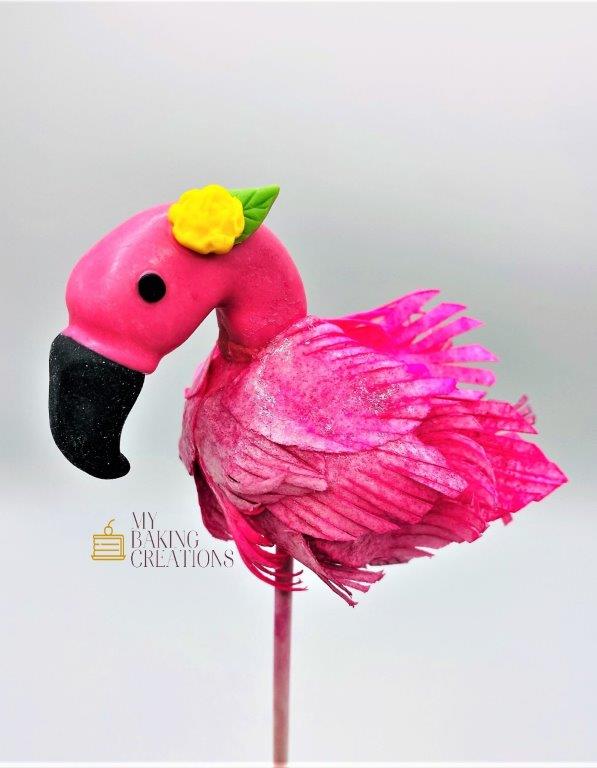 Custom flamingo themed cake pops Bay Area bakery